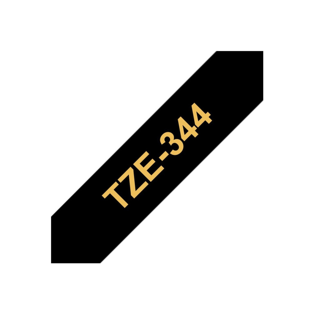 Produktbild för Brother TZe-344 - bandlaminat - 1 kassett(er) - Rulle (1,8 cm x 8 m)