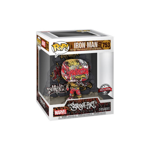 FUNKO Funko Pop-figur MARVEL Deluxe Iron Man Street Art graffiti d...