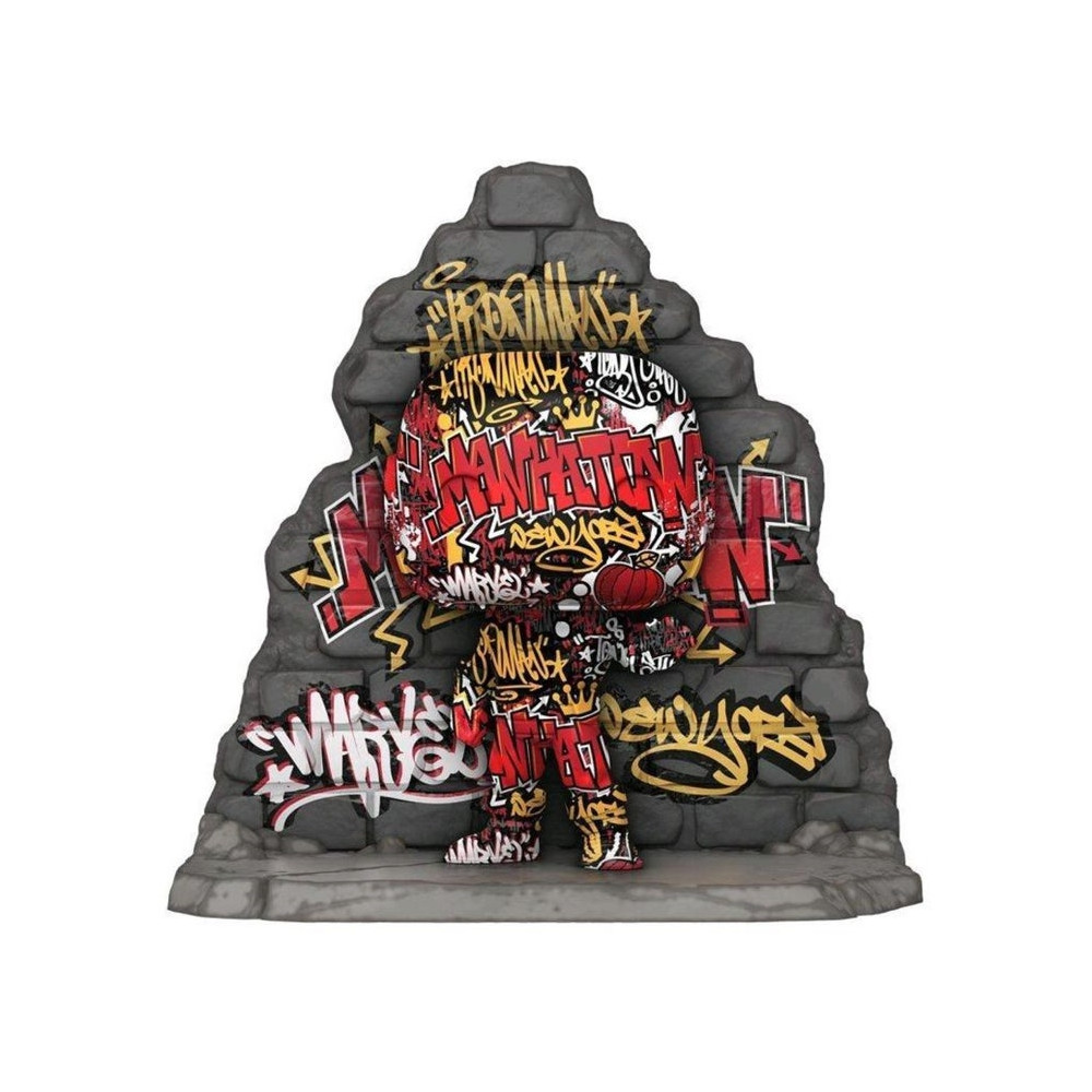 Produktbild för Funko Pop-figur MARVEL Deluxe Iron Man Street Art graffiti d...