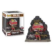 Produktbild för Funko Pop-figur MARVEL Deluxe Iron Man Street Art graffiti d...