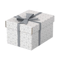 Produktbild för Esselte - presentkartong - small - 25.5 cm x 20 cm x 15 cm - vit - paket med 3