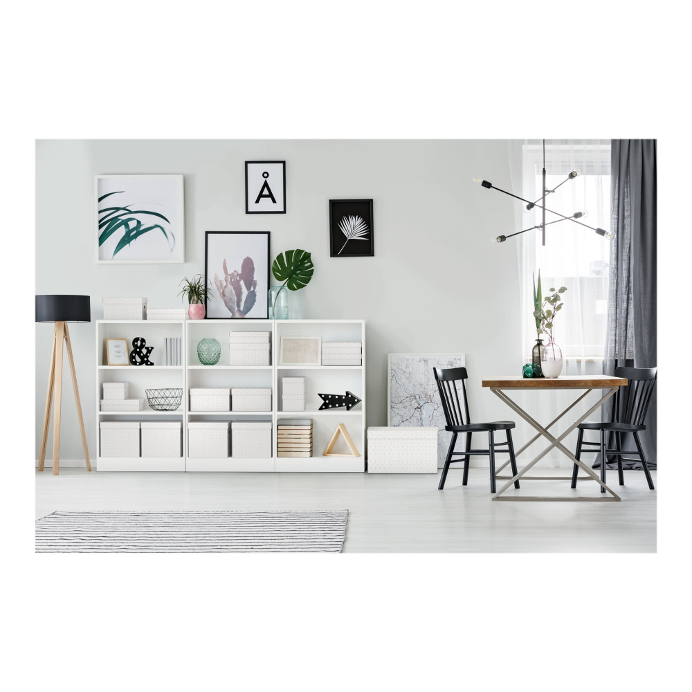 Produktbild för Esselte - presentkartong - small - 25.5 cm x 20 cm x 15 cm - vit - paket med 3