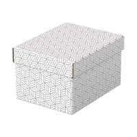 Produktbild för Esselte - presentkartong - small - 25.5 cm x 20 cm x 15 cm - vit - paket med 3
