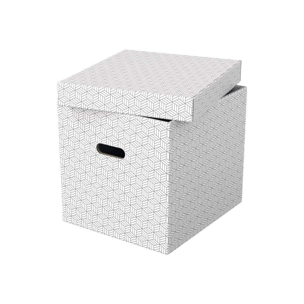 Produktbild för Esselte Cube - presentkartong - 36.5 cm x 32 cm x 31.5 cm - vit - paket med 3