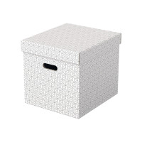 Produktbild för Esselte Cube - presentkartong - 36.5 cm x 32 cm x 31.5 cm - vit - paket med 3