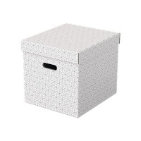 Produktbild för Esselte Cube - presentkartong - 36.5 cm x 32 cm x 31.5 cm - vit - paket med 3