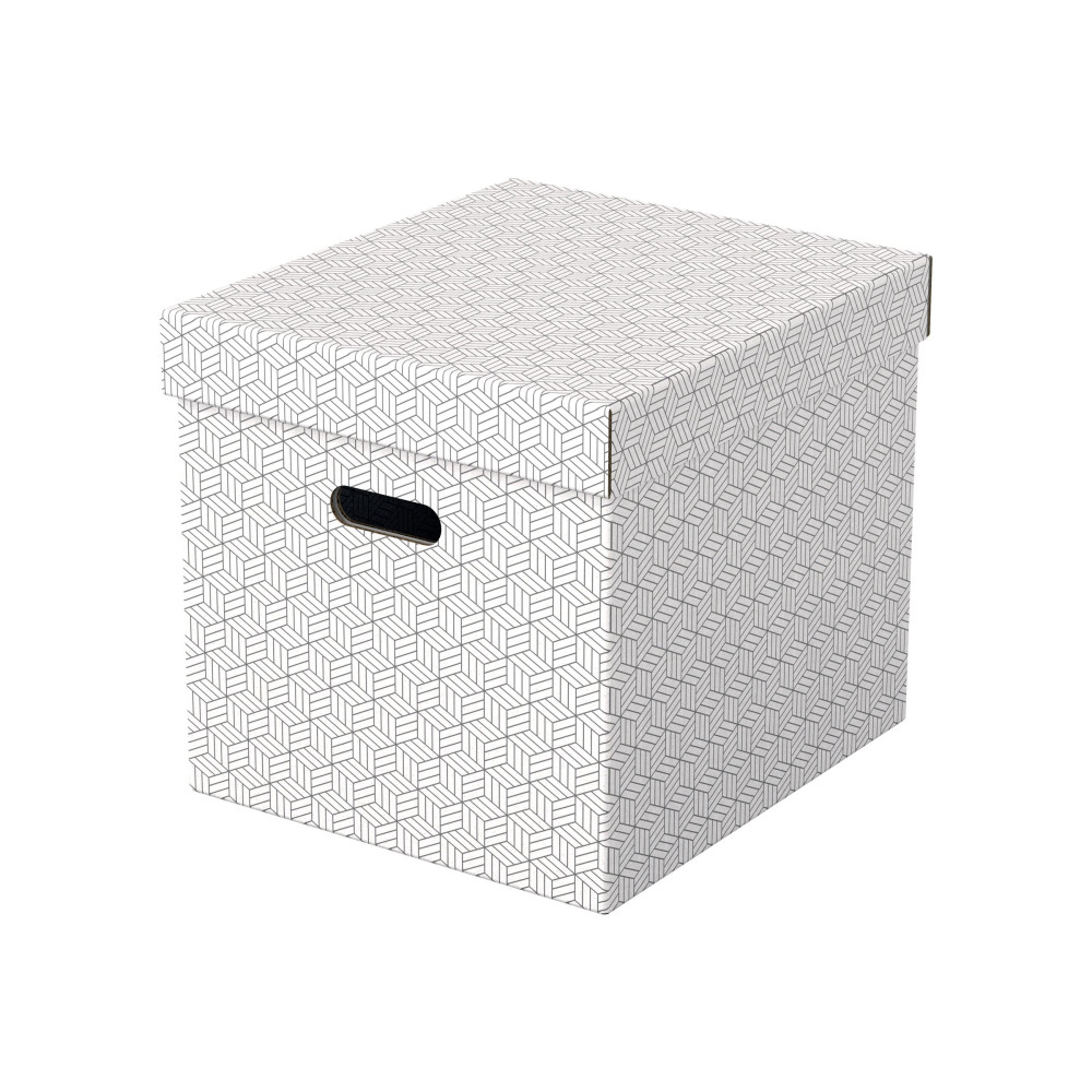 Produktbild för Esselte Cube - presentkartong - 36.5 cm x 32 cm x 31.5 cm - vit - paket med 3