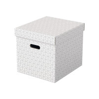 Produktbild för Esselte Cube - presentkartong - 36.5 cm x 32 cm x 31.5 cm - vit - paket med 3