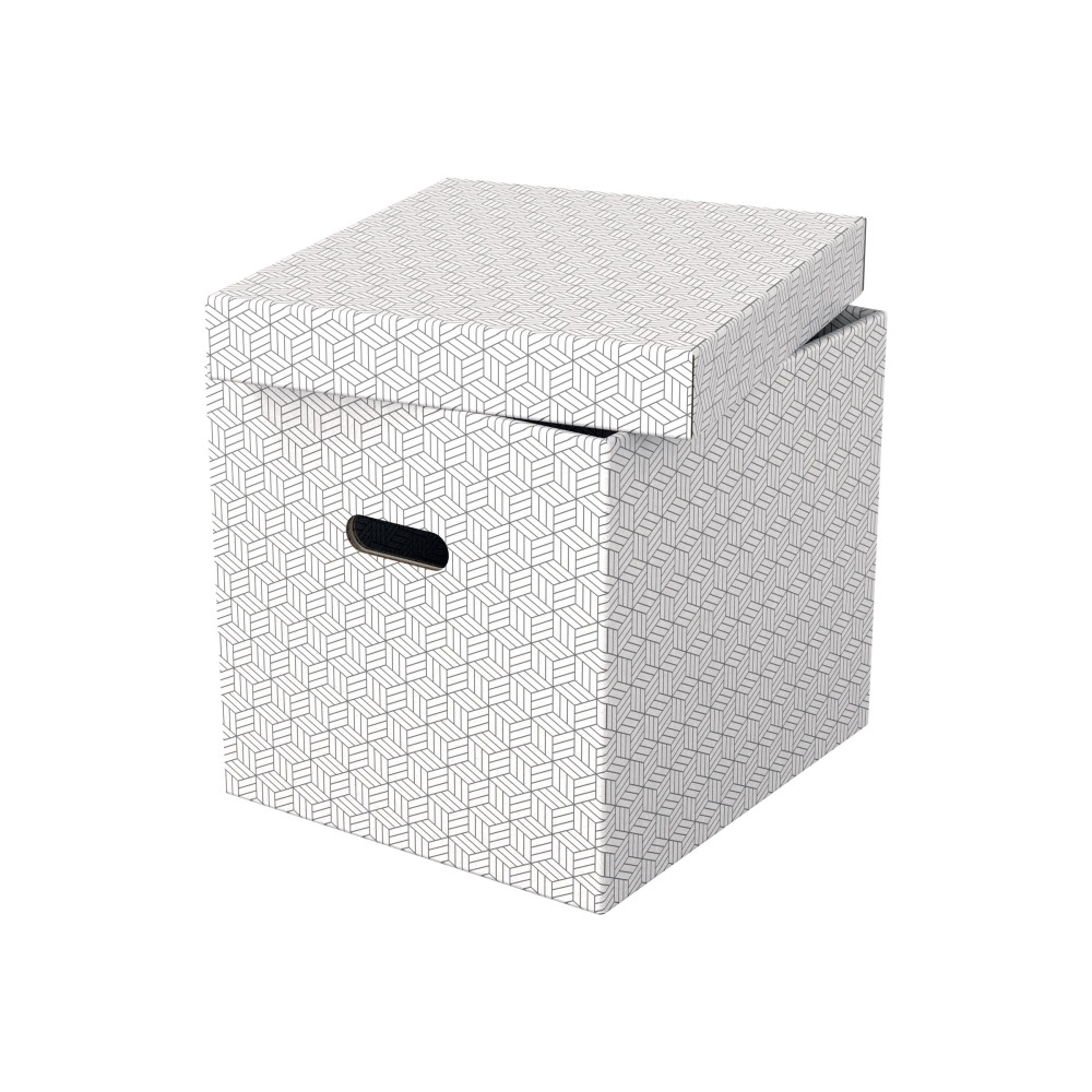 Produktbild för Esselte Cube - presentkartong - 36.5 cm x 32 cm x 31.5 cm - vit - paket med 3