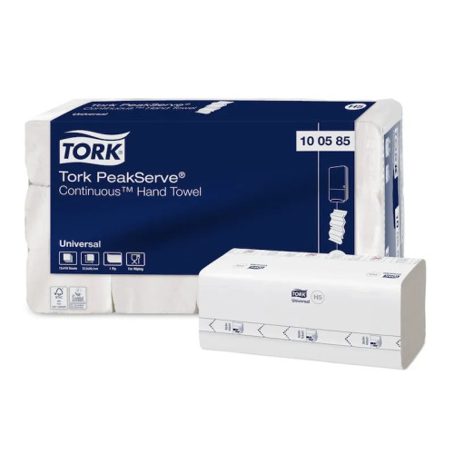 TORK Tork Universal PeakServe Continuous H5 - handduk - 410 ark - vit