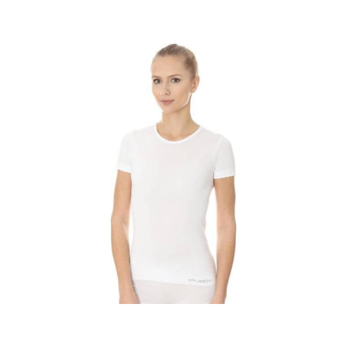 Brubeck Brubeck SS00970A T-shirt dam med kort ärm COMFORT COTTON vit...