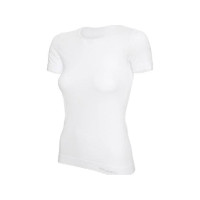 Produktbild för Brubeck SS00970A T-shirt dam med kort ärm COMFORT COTTON vit...