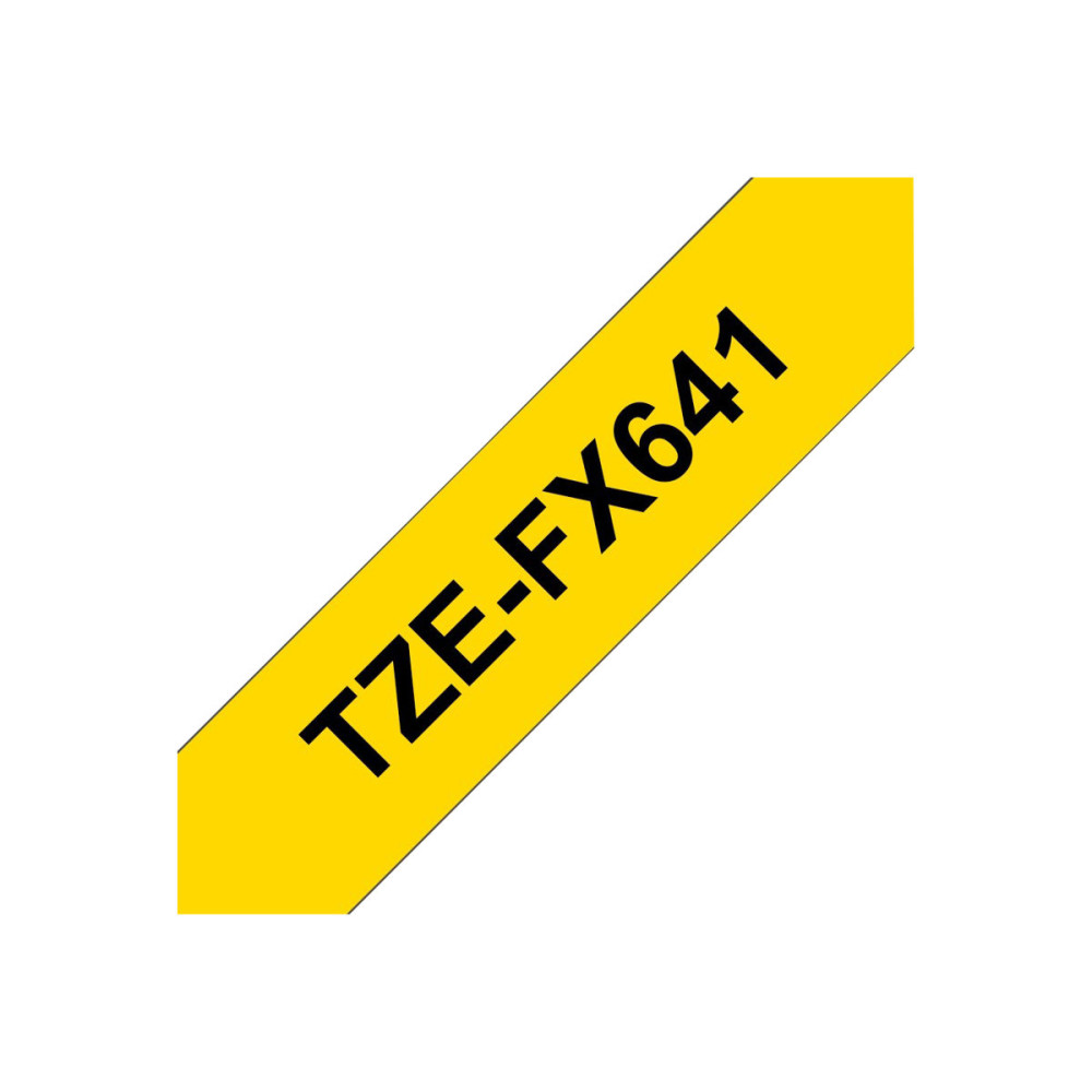 Produktbild för Brother TZe-FX641 - flexibel tape - 1 kassett(er) - Rulle (1,8 cm x 8 m)