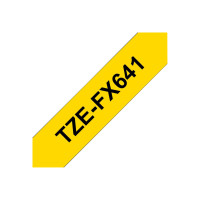 Produktbild för Brother TZe-FX641 - flexibel tape - 1 kassett(er) - Rulle (1,8 cm x 8 m)