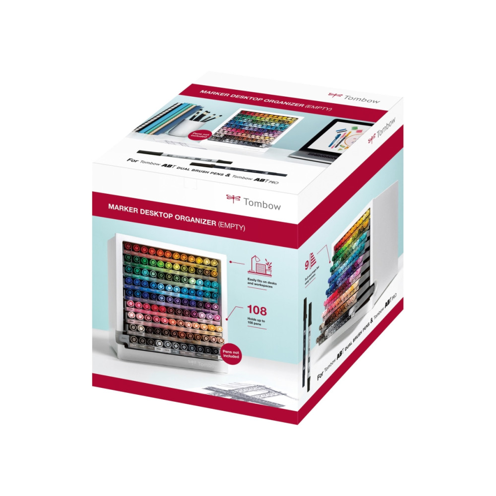 Produktbild för Marker Tombow ABT Dual Brush Pen med 108 stk. i desktop disp...