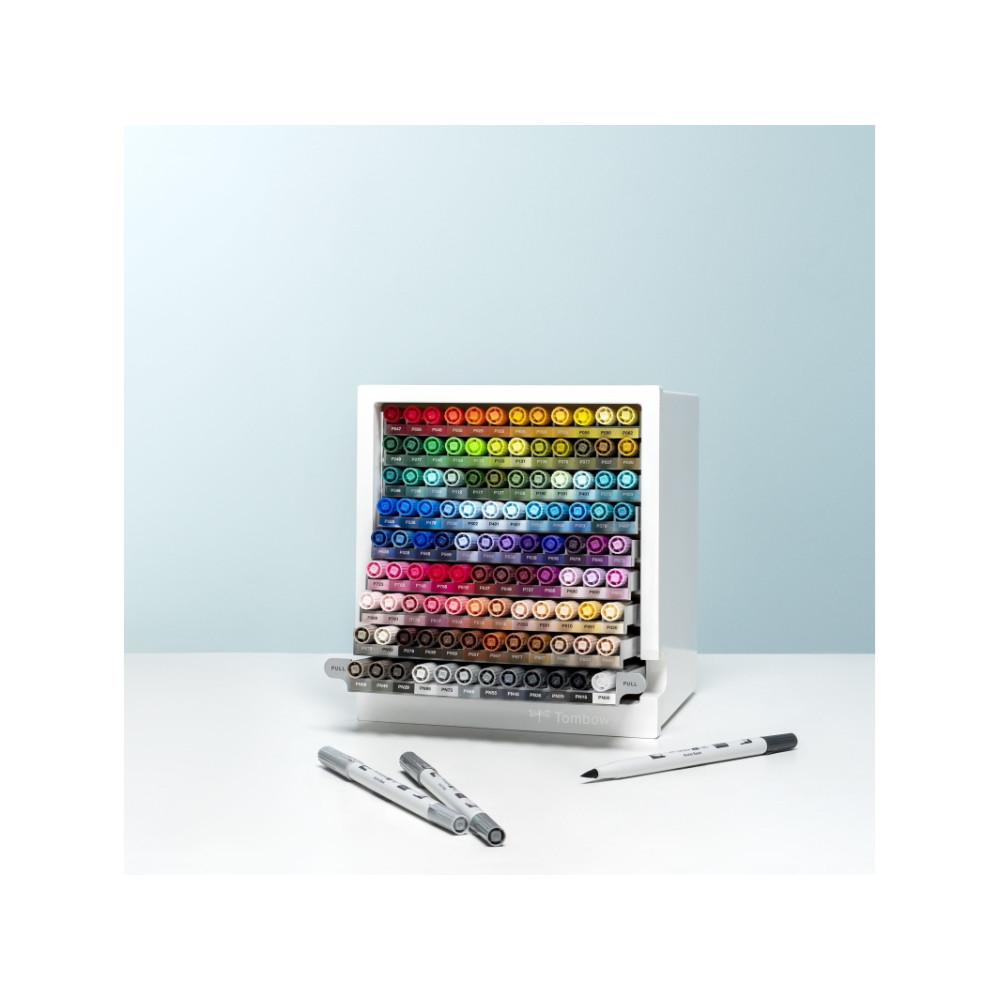 Produktbild för Marker Tombow ABT Dual Brush Pen med 108 stk. i desktop disp...