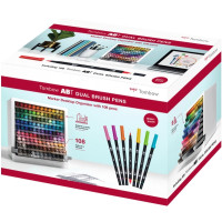 Produktbild för Marker Tombow ABT Dual Brush Pen med 108 stk. i desktop disp...