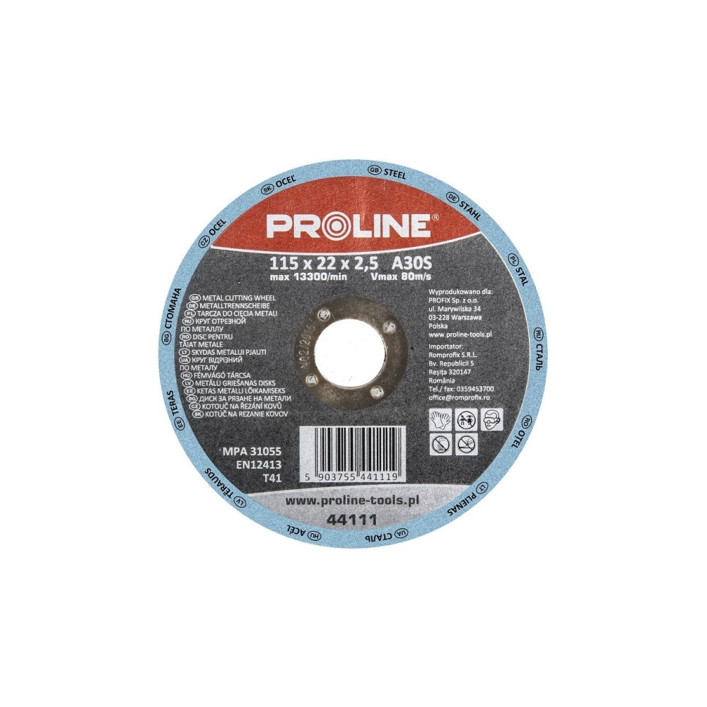 Produktbild för Pro-Line kapskiva för metall T41 115x1 mm A60S