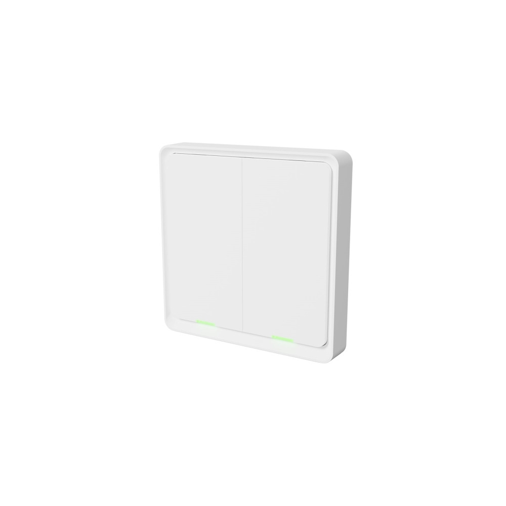 Produktbild för Tesla Smart Switch Dual Battery, Trådlös, ZigBee, Hvid, 2 ka...