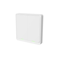 Produktbild för Tesla Smart Switch Dual Battery, Trådlös, ZigBee, Hvid, 2 ka...