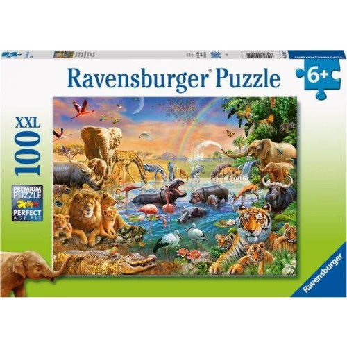 Ravensburger Ravensburger Savannah Jungle Waterhole, 100 styck, Djur, 6 Å...
