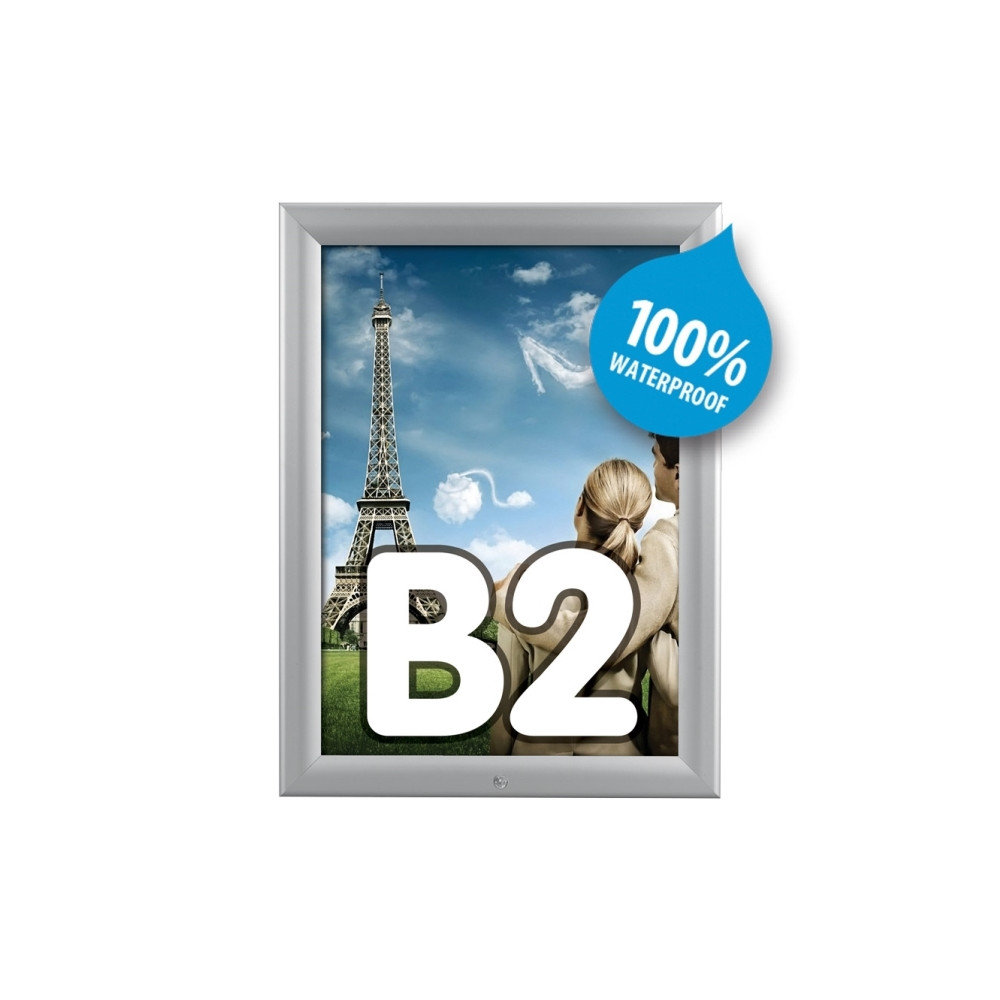 Produktbild för Snapramme TWIN LIGHT B2 70x50 cm alu