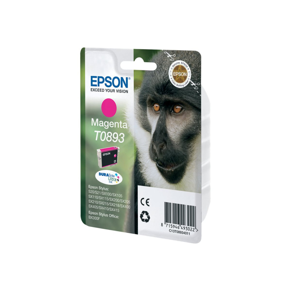 Produktbild för Epson T0893 - magenta - original - bläckpatron
