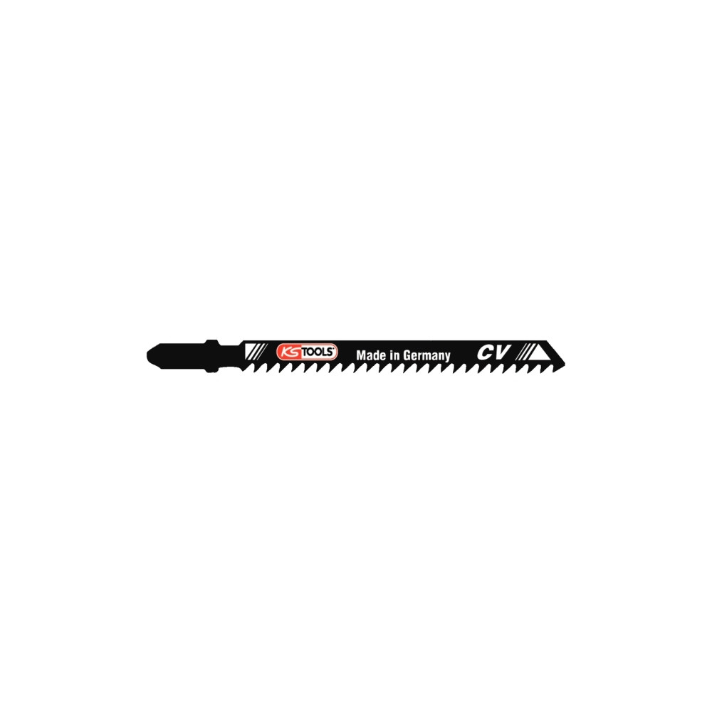 Produktbild för KS Tools 129.3106, Figursågblad, Plast, Plywood, Trä, Krom-v...