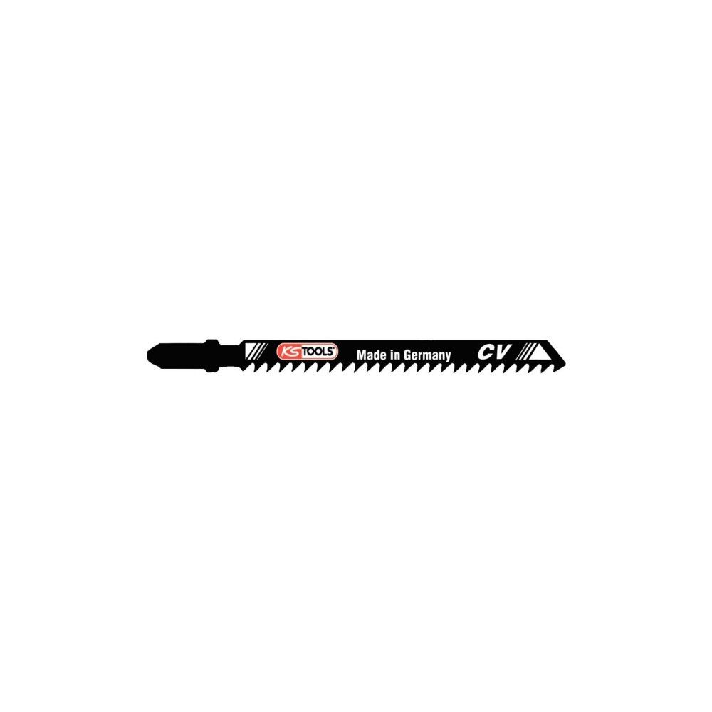 Produktbild för KS Tools 129.3106, Figursågblad, Plast, Plywood, Trä, Krom-v...
