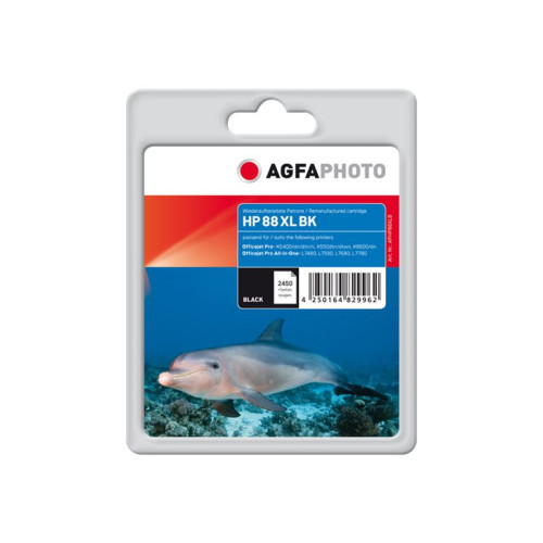 AGFA AgfaPhoto - svart - kompatibel - bläckpatron (alternativ för: HP 88XL, HP C9396AE)