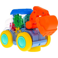 Produktbild för Ramiz Interaktiv färgglad grävmaskin med drivning för barn 3...