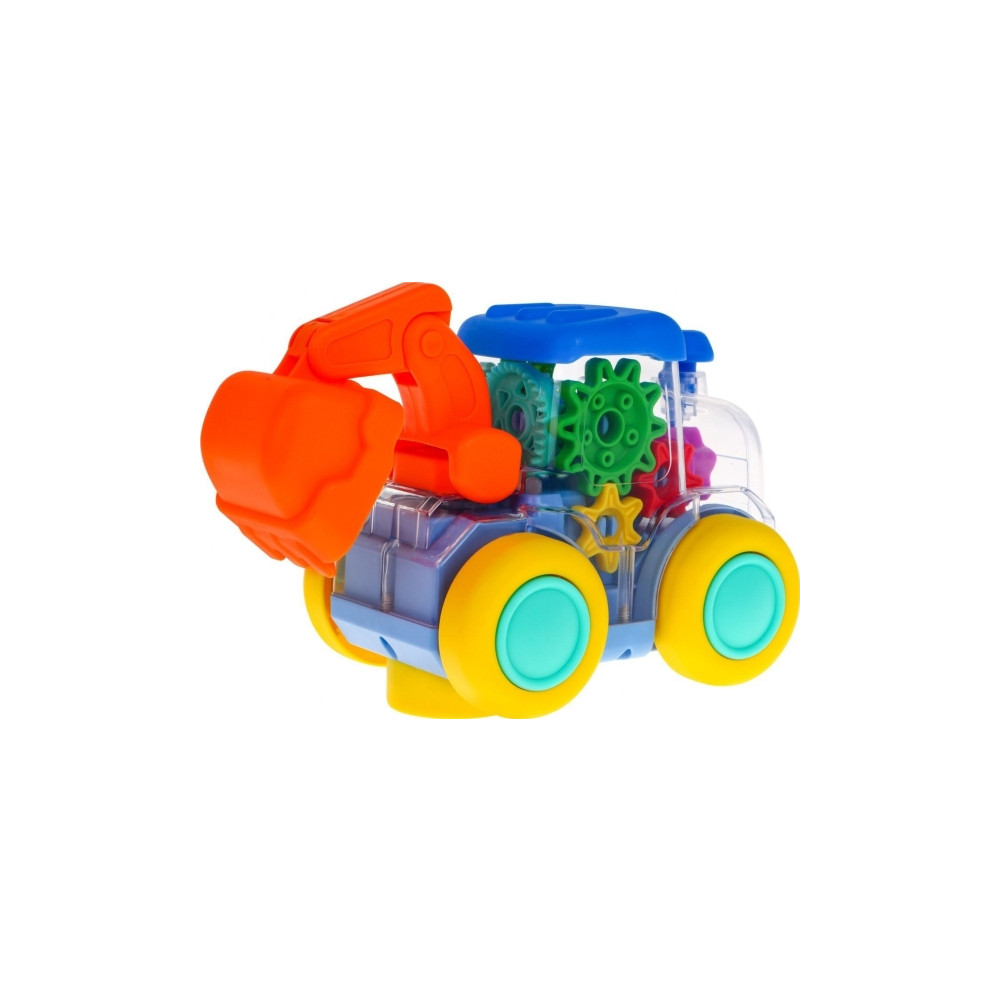 Produktbild för Ramiz Interaktiv färgglad grävmaskin med drivning för barn 3...