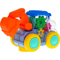 Produktbild för Ramiz Interaktiv färgglad grävmaskin med drivning för barn 3...