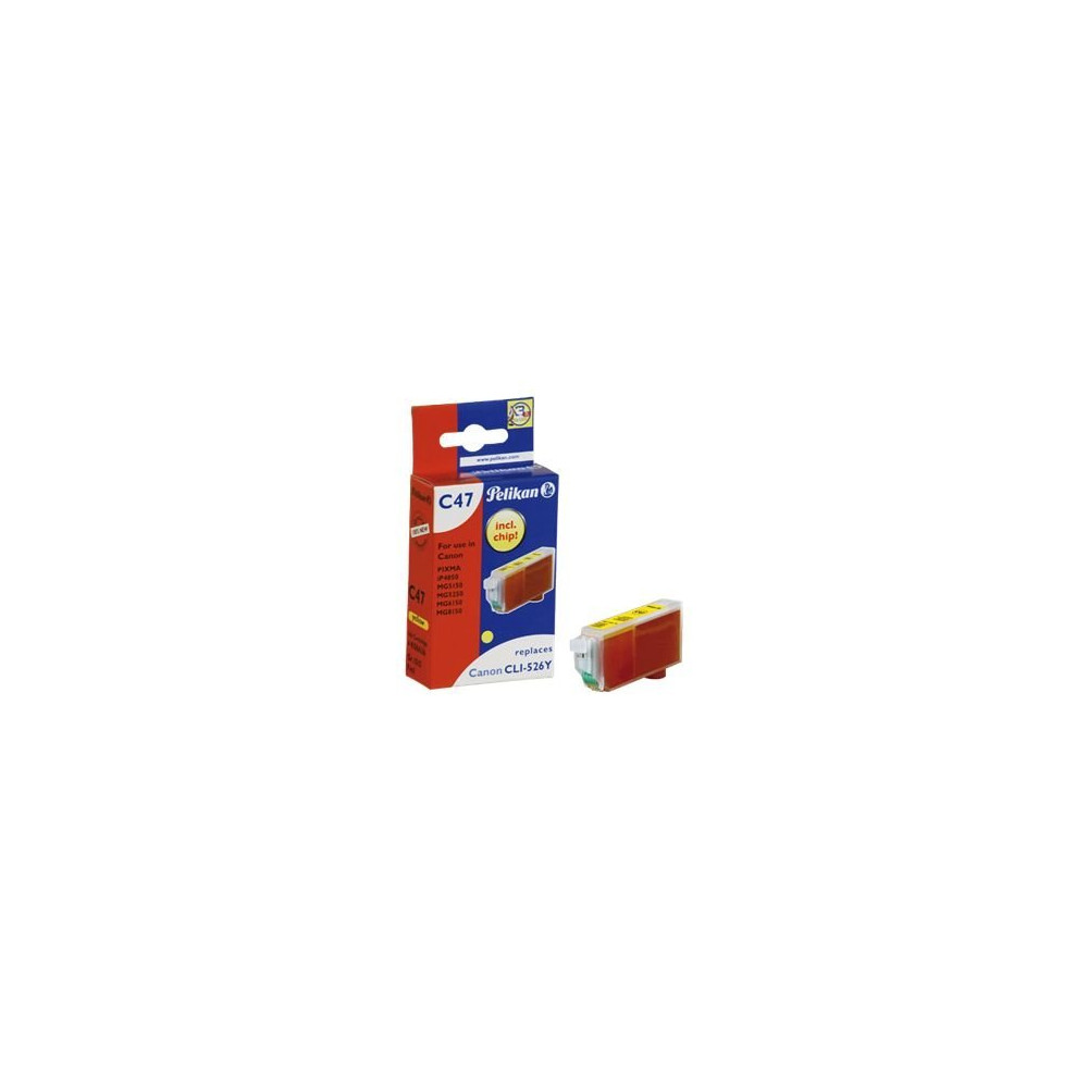 Produktbild för Pelikan C47 - gul - kompatibel - bläckpatron (alternativ för: Canon CLI-526Y)