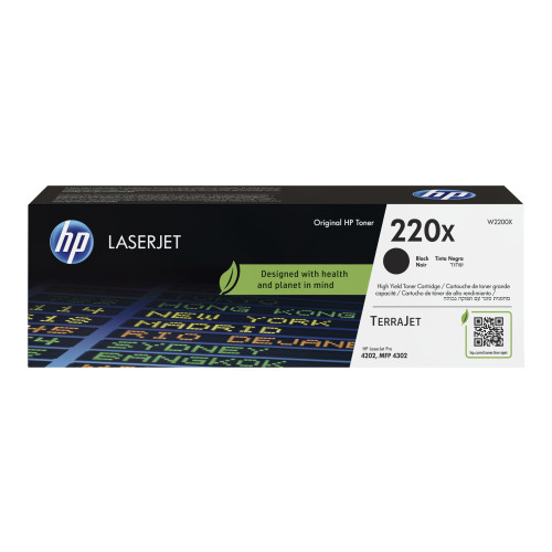 HP HP 220X - Lång livslängd - svart - original - LaserJet - tonerkassett (W2200X)