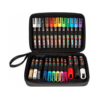 Produktbild för POSCA presentförpackning, 24 st. olika färger och linjebredd...