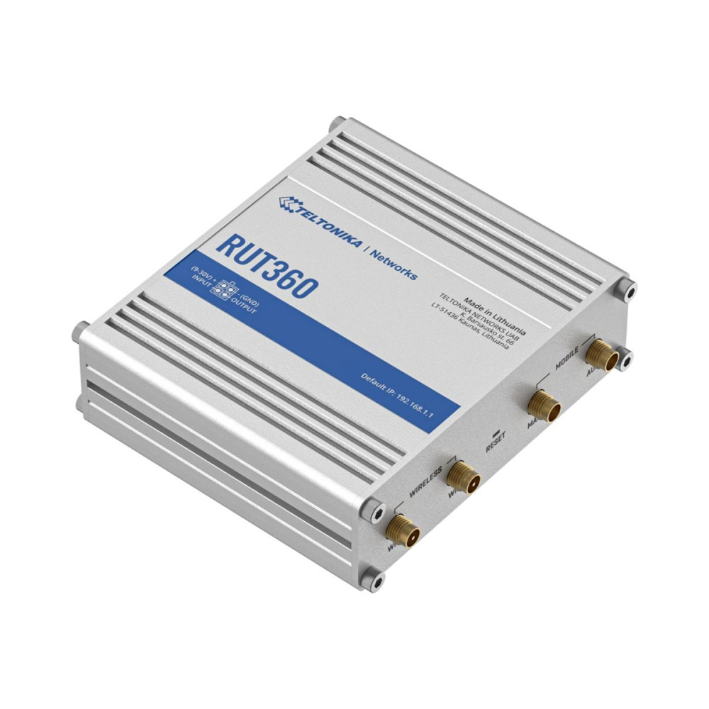 Produktbild för Teltonika RUT360 - trådlös router - WWAN - Wi-Fi - 3G, 4G - skrivbordsmodell