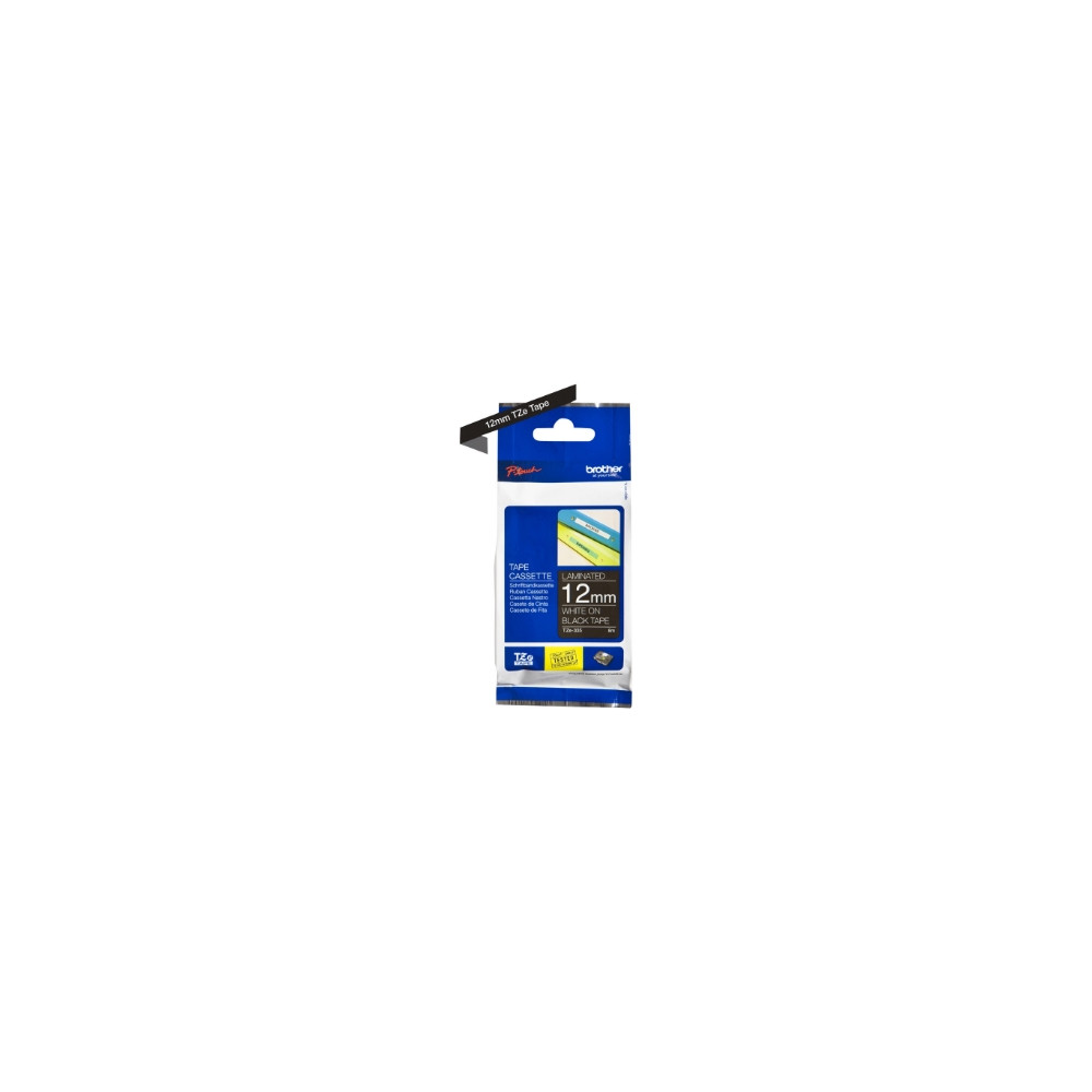Produktbild för Brother TZe-335 - bandlaminat - 1 kassett(er) - Rulle (1,2 cm x 8 m)