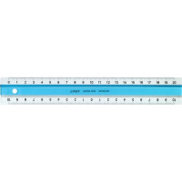 Produktbild för Linex 400040187, Skrivbordslinjal, Akrylglas, Gummi, Blå, Vi...