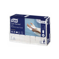 Produktbild för Tork Premium H2 - pappershandduk - 150 ark - invikt - vit, lövmönster