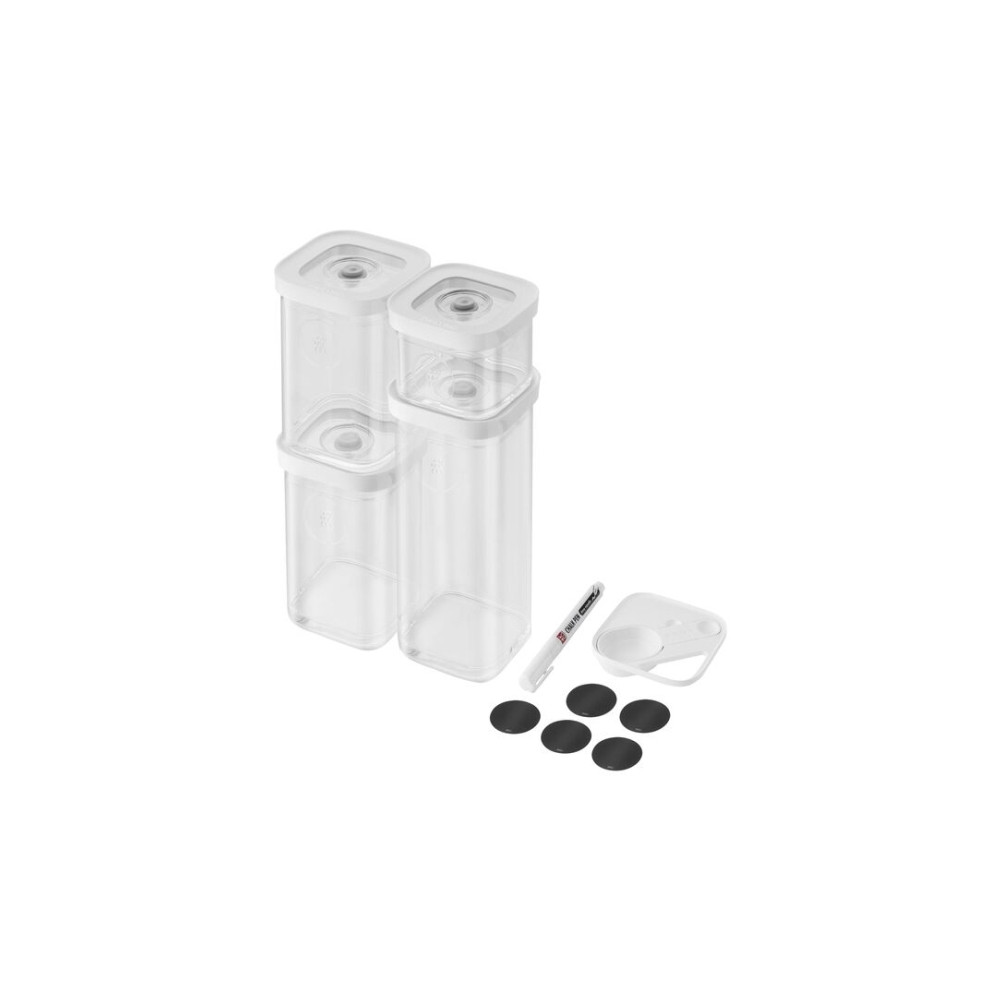Produktbild för ZWILLING Fresh & Save Cube Set S6 transparent-vit. Innehålle...