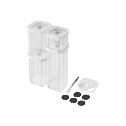 Zwilling ZWILLING Fresh & Save Cube Set S6 transparent-vit. Innehålle...