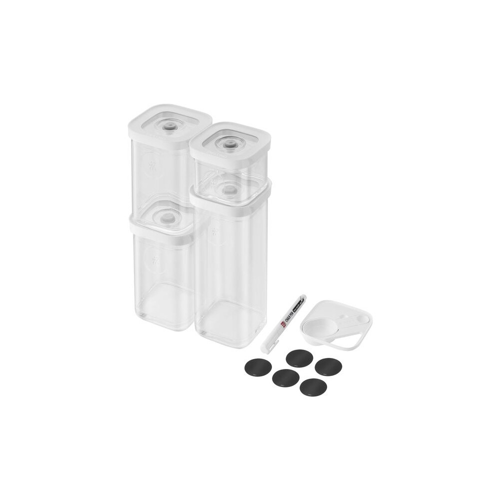 Produktbild för ZWILLING Fresh & Save Cube Set S6 transparent-vit. Innehålle...