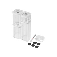 Produktbild för ZWILLING Fresh & Save Cube Set S6 transparent-vit. Innehålle...