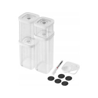 Produktbild för ZWILLING Fresh & Save Cube Set S6 transparent-vit. Innehålle...
