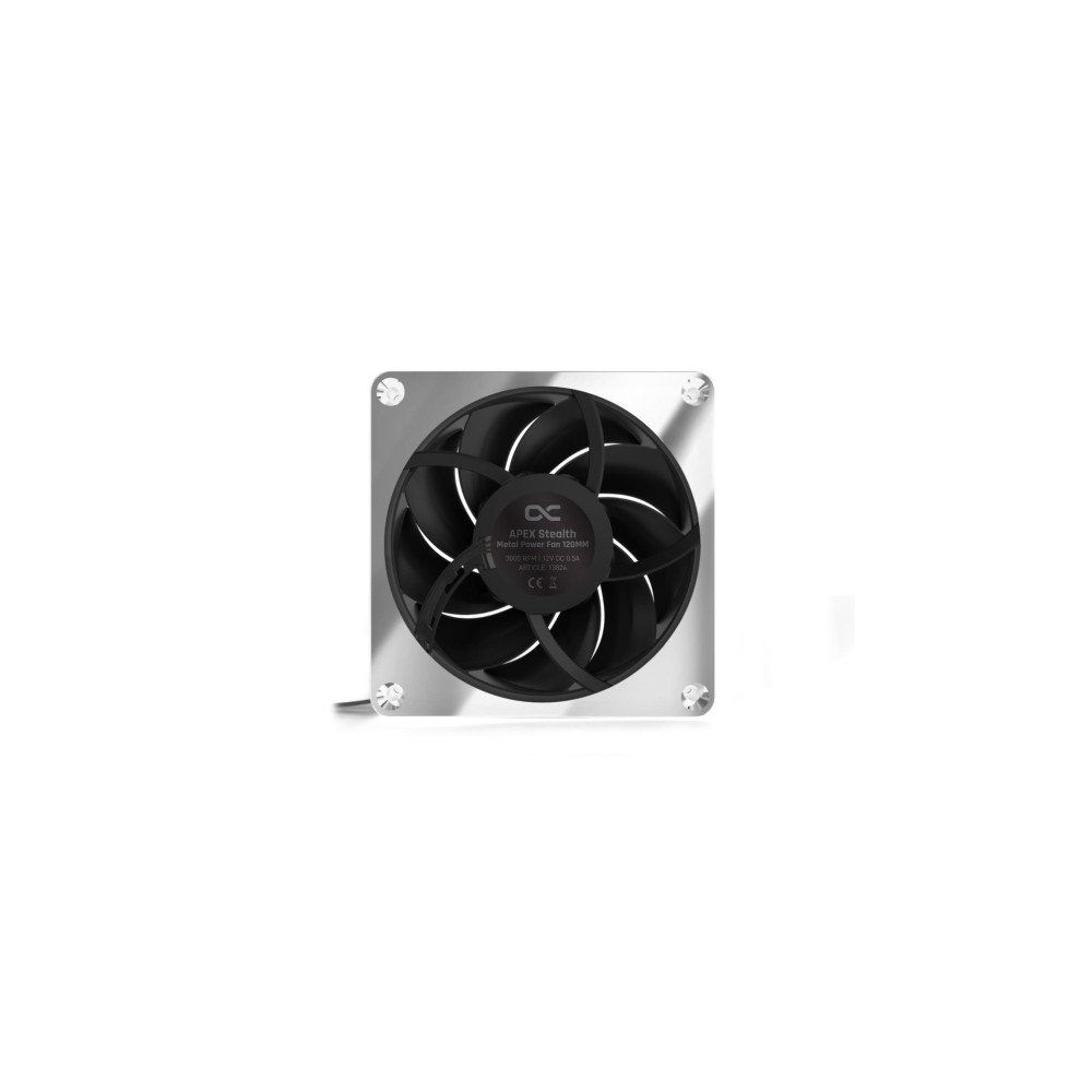 Produktbild för Alphacool Apex Stealth Metall, Fan, 12 cm, 3000 RPM, 49,9 dB...