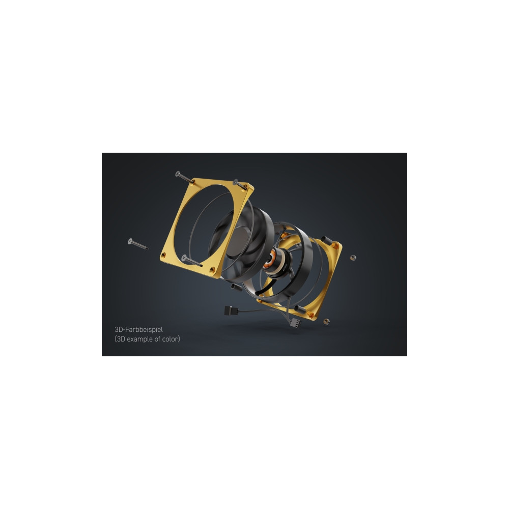 Produktbild för Alphacool Apex Stealth Metall, Fan, 12 cm, 3000 RPM, 49,9 dB...