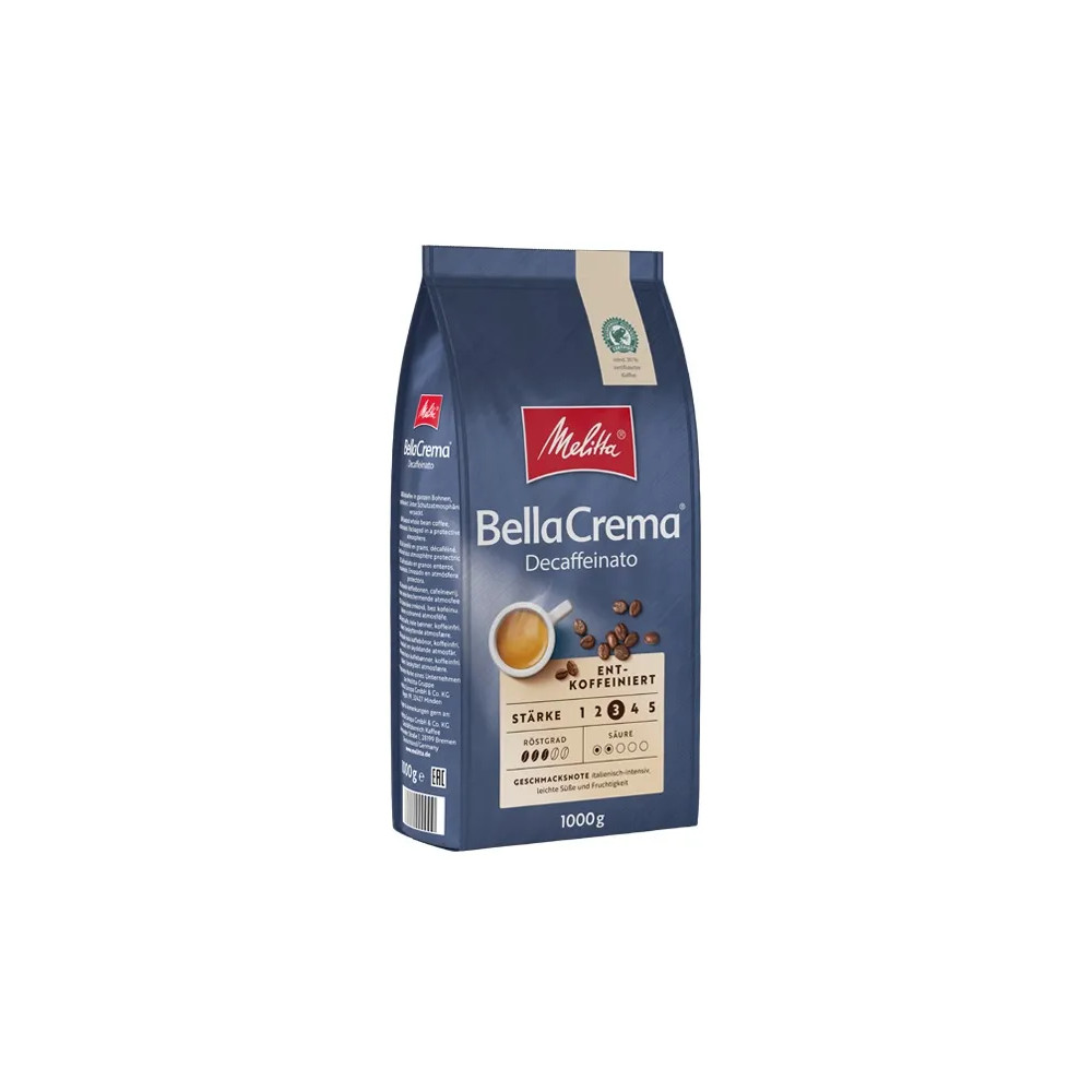 Produktbild för Melitta BellaCrema Decaffeinato Koffeinfria kaffebönor