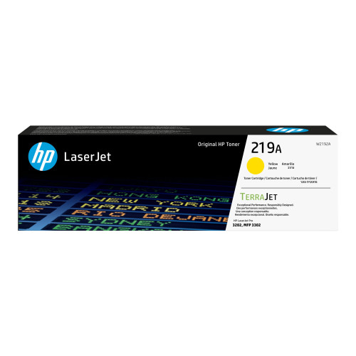 HP HP 219A - gul - original - LaserJet - tonerkassett (W2192A)