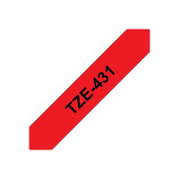 Produktbild för Brother TZe-431 - bandlaminat - 1 kassett(er) - Rulle (1,2 cm x 8 m)